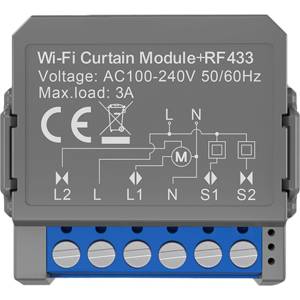 AVATTO Смарт модул за завеси Avatto CMS16-RF-1 WiFi+RF (CSM16-RF-1)