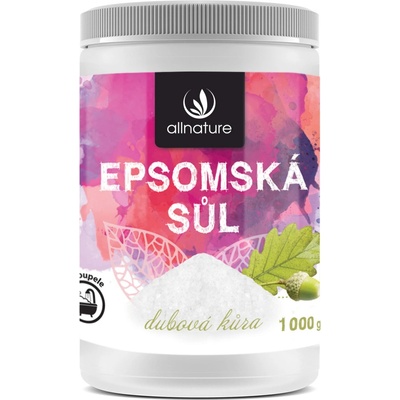 Allnature Epsomská sůl Dubová kůra 1000 g – Zboží Dáma