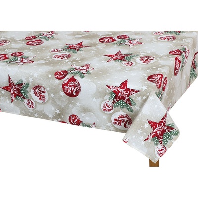 Bellatex ubrus Vánoční baňky 100x100cm