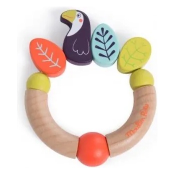 Image 1 of Moulin roty - Дървена дрънкалка-рингче - Туканът Пако (668373)