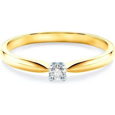 Savicki zásnubní prsten dvoubarevné zlato diamant SAV0238D4