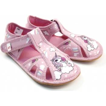 Bačkory EF barefoot Pink Unicorn 386