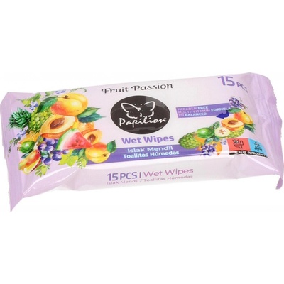 Papilion vlhčené ubrousky fruit therapy 15 ks