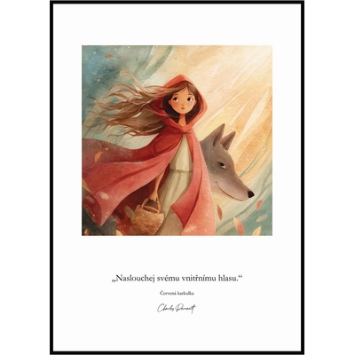 Jen tak z lásky Plakát Červená Karkulka - Naslouchej Rozměr plakátu: A4 (21 x 29,7 cm) – Zbozi.Blesk.cz