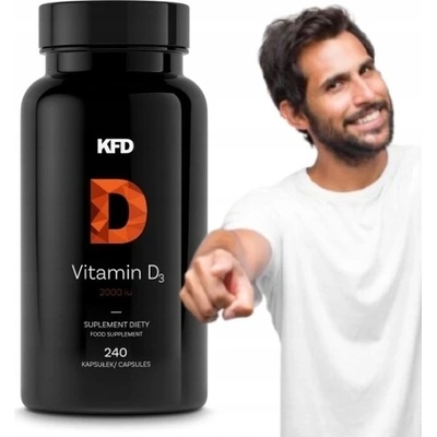 KFD 2000 IU Vitamin D3 240 kapslí