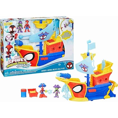 Hasbro Marvel Spidey a úžasní přátelé na pirátské lodi s bublinami