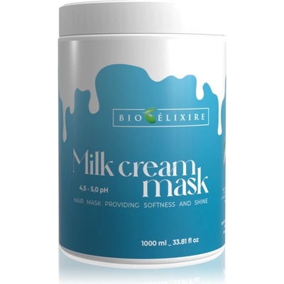 Bioélixire Milk Cream maska na lesk a hebkosť vlasov 1000 ml
