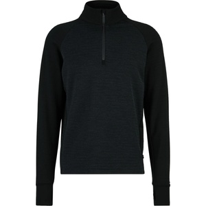 Stoic Мъжки вълнен пуловер Stoic MerinoFleece260 FlenSt. Half Zip Merino jumper - Black / Black / Melange (005-6567-0113)