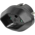 Vivanco Преходник Vivanco 28695, от Type J(ж) към Schuko(м), черен (28695)