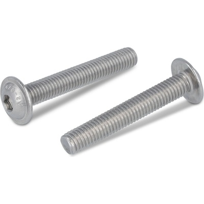 INOX ISO 7380-2 šrouby s půlkulatou hlavou a límcem, vnitřním 6-hr, celý závit, nerez A2 Varianta: ISO 7380-2 šroub půlkulatá hlava s límcem, imbus celozávit, nerez A2 M5X35/35 – Hledejceny.cz