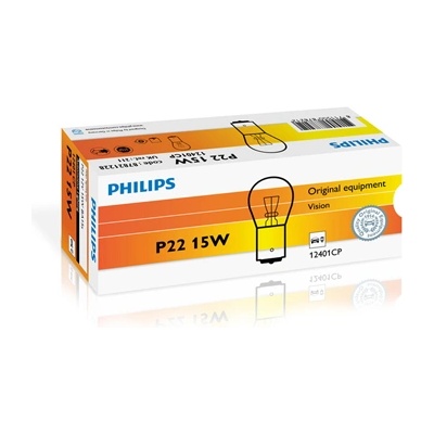 Philips Крушка, мигач philips p22, 12v, 15w, 10 бр