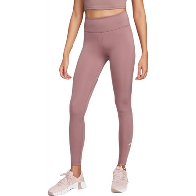 Nike One Dri-Fit Mid-Rise Tight smokey mauve/white