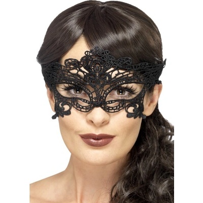 Fever Embroidered Lace Filigree Heart Eyemask 45628 Maska na oči