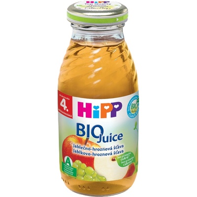HiPP BIO Jablkovo hroznová šťava 4m+ 200ml