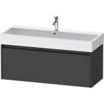 Duravit Ketho. 2 - Шкафче за умивалник 44x118x46 см, 1 чекмедже, графит матов K25079049490000 (K25079049490000)