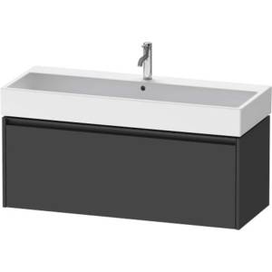 Duravit Ketho. 2 - Шкафче за умивалник 44x118x46 см, 1 чекмедже, графит матов K25079049490000 (K25079049490000)