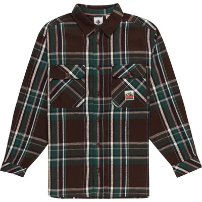 Element Мъжка риза с копчета Element Hueco Classic Long Sleeve Shirt - Java Plaid - размер XS (033-2362-0111)