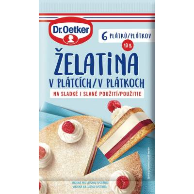 Dr. Oetker Želatina plátky 25 x 10 g