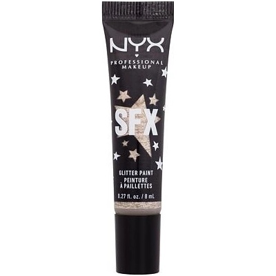 NYX Professional Makeup SFX Glitter Paint třpytivá barva na oči a obličej 01 Graveyard Glam 8 ml