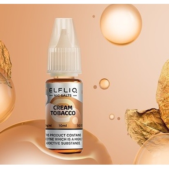 Elf Bar Elfliq Salt Cream Tobacco 10 ml 10 mg