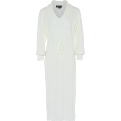 faina Плетена рокля бяло, размер XL-XXL