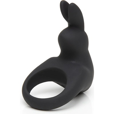 Happy Rabbit Rechargeable Vibrating Rabbit Cock Ring Black