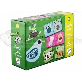 Image 1 of DJECO - Детски пъзел-дуо Кой къде живее (DJ08164)