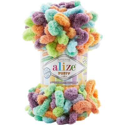 Alize příze Puffy color 4530 pastelový mix