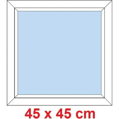 Soft Plastové okno 450 x 450 mm, FIX Daglesie, levé