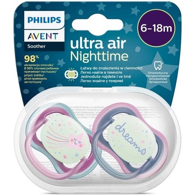 Philips Avent ultra air nočný dievča 2 ks