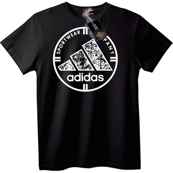 NOONEBRAND Тениска Adidas Спортно Лого - 3XL, Black