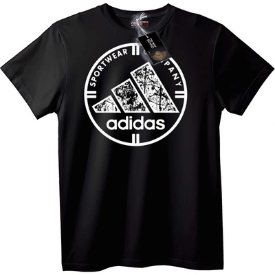 NOONEBRAND Тениска Adidas Спортно Лого - 3XL, Black