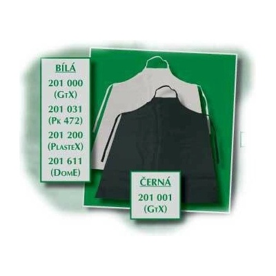 Jelínek-Galanaterie Zástěra GTX120x82 lesk bílá