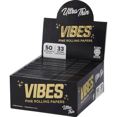 Vibes papery king size slim ultra tenké 33 x 50 ks