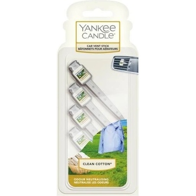 Yankee Candle Clean Cotton Vent Sticks 4 ks