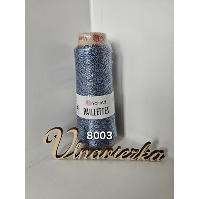 Paillettes YarnArt 8003 modrá