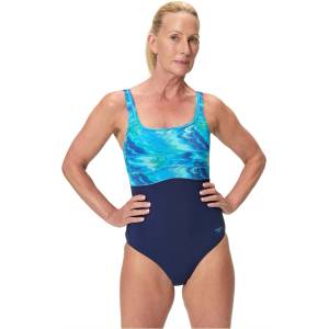 Speedo Бански костюм Speedo Women's One Piece Swimsuit - Peacoat/Sky