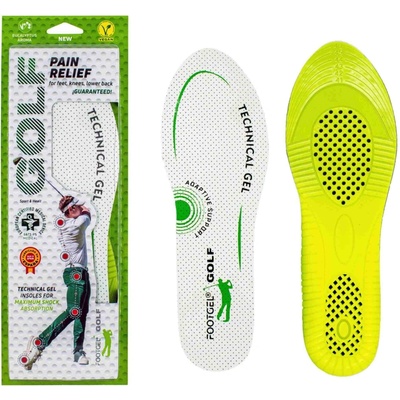 FOOTGEL GOLF Sportovní gelové vložky Bílá Zelená Černá
