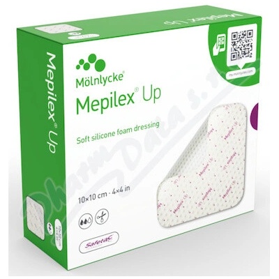 Mepilex Up silikónové krytie sterilné 10×10 cm 5 ks