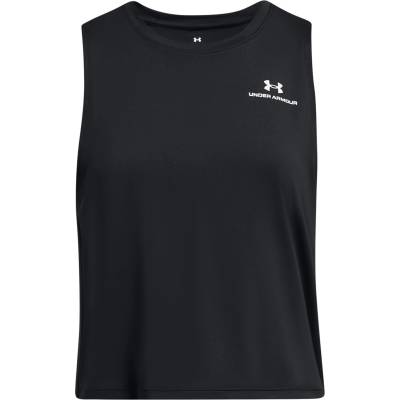 Under Armour Дамски потник Under Armour Vanish Energy Crop Tank Gym Vest Womens - Black/White