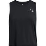 Under Armour Women's Vanish Energy Cropped Performance Gym Vest - Black/White