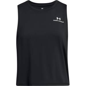 Under Armour Women's Vanish Energy Cropped Performance Gym Vest - Black/White