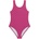 GUESS Цял бански за момиче в цикламен цвят покрит с лога Guess