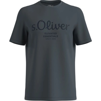 S.Oliver LOGO T-NOOS pánské tričko tmavě šedá