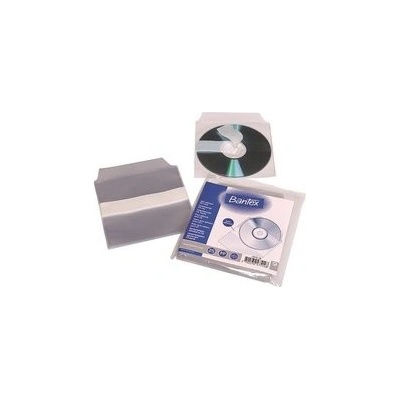 Obálka na CD samolepící s klopou BANTEX 2078