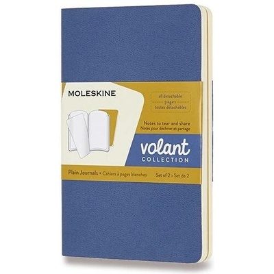 MOLESKINE Sešity 2ks Volant čisté modré oranžové