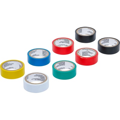 Kraftmann Lepiace pásky 18 mm x 3 m viacfarebné 8 ks 80838