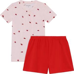 Minymo Детско ежедневно термо бельо Minymo Kid's T-Shirt+Short Set AOP 124383 Overall - Peach Blush - размер 116 (EU) (714-1866-0115)