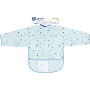 KikkaBoo Непромокаем лигавник с ръкави и джоб Arty Blue Pattern (31303030060) - salemax