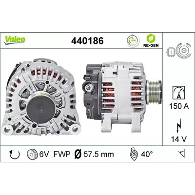 VALEO Alternátor VA 440186